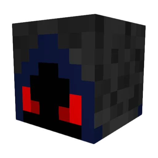 Xouni Minecraft avatar head, 3D render