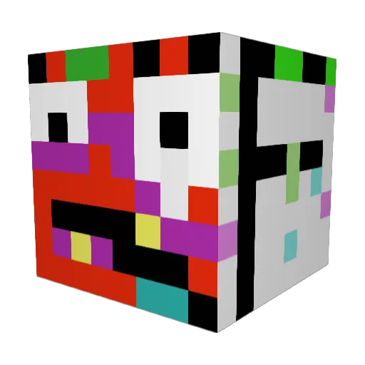 Xousjha Minecraft avatar head, 3D render