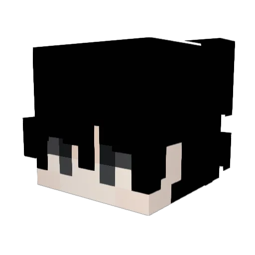 Xouw Minecraft avatar head, 3D render