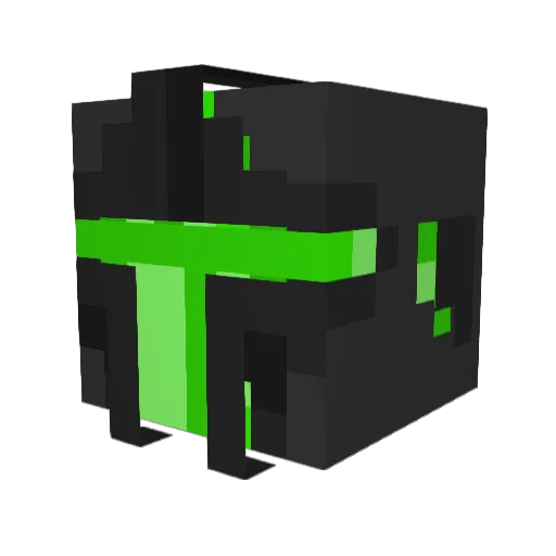Xox1 Minecraft avatar head, 3D render