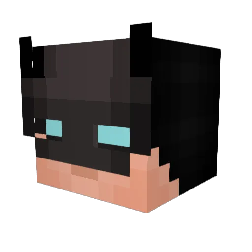 Xox_Daze Minecraft avatar head, 3D render