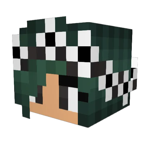 XoxoEmxly_ Minecraft avatar head, 3D render