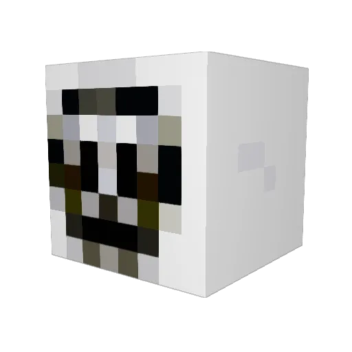 Xoyzen Minecraft avatar head, 3D render