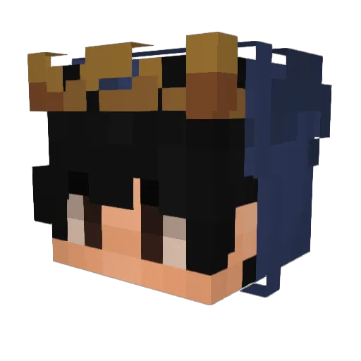 Xp0z Minecraft avatar head, 3D render