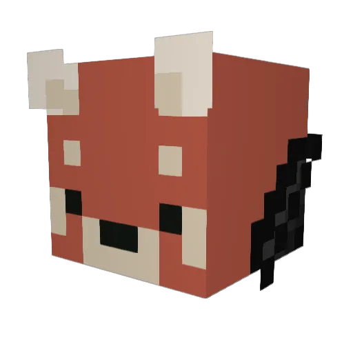 XpandaGamer Minecraft avatar head, 3D render