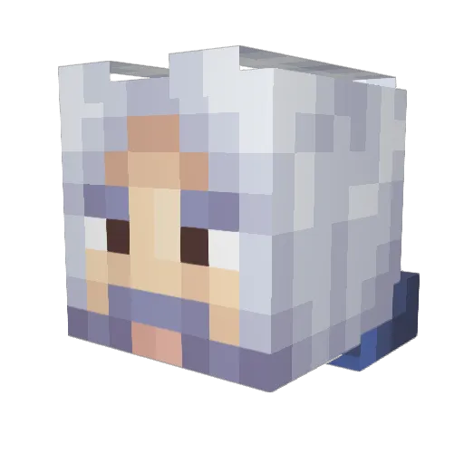 XpectSon Minecraft avatar head, 3D render