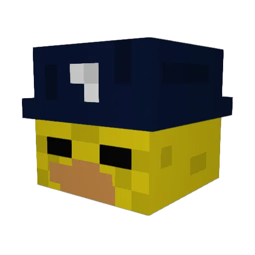 XperiaG Minecraft avatar head, 3D render