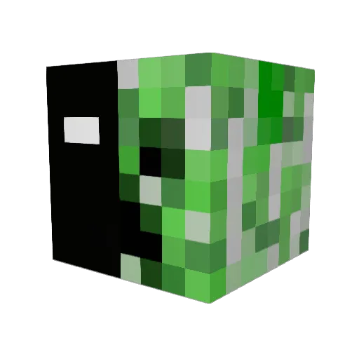 XperiaSVK Minecraft avatar head, 3D render