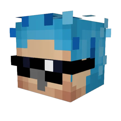 XperincedGamer Minecraft avatar head, 3D render