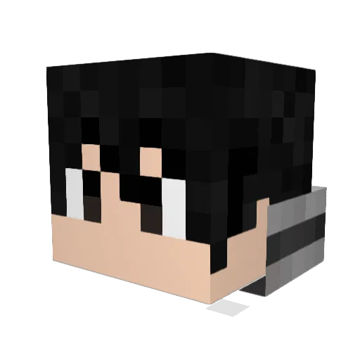 Xperor Minecraft avatar head, 3D render