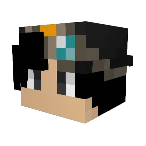 Xperr7 Minecraft avatar head, 3D render