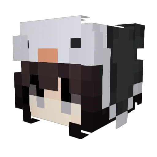 Xperty Minecraft avatar head, 3D render