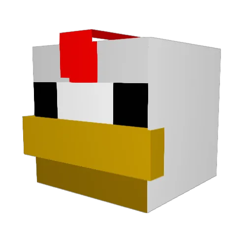Xpinga Minecraft avatar head, 3D render