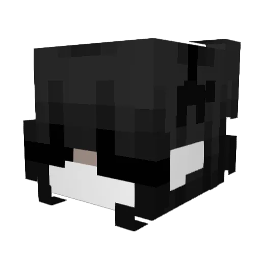 Xplat Minecraft avatar head, 3D render