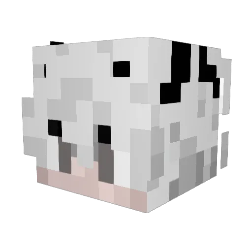 Xplodedark Minecraft avatar head, 3D render