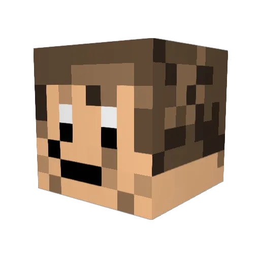 Xplosivespider21 Minecraft avatar head, 3D render