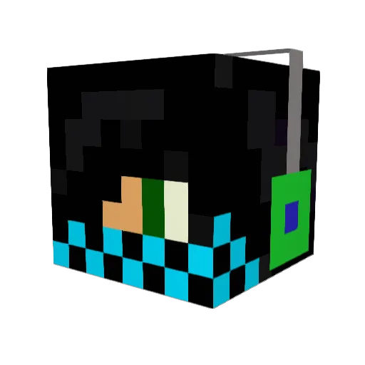Xploteo Minecraft avatar head, 3D render