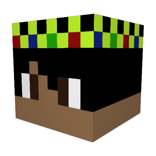 Xplsvs Minecraft avatar head, 3D render
