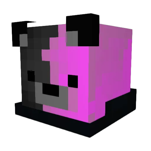 XpockerFace_31 Minecraft avatar head, 3D render