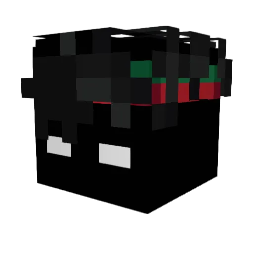Xpomou_4el Minecraft avatar head, 3D render