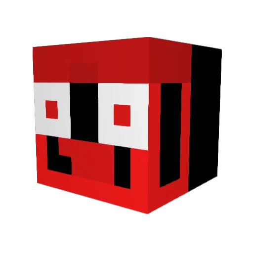 Xpro100 Minecraft avatar head, 3D render