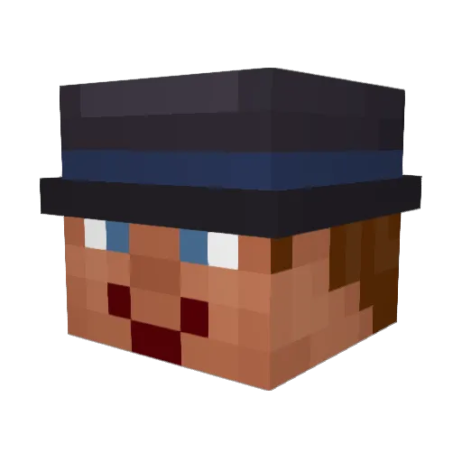 Xpsupernova Minecraft avatar head, 3D render