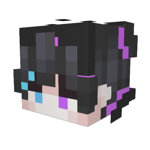 Xpulze Minecraft avatar head, 3D render