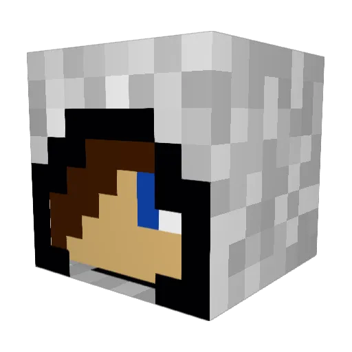 Xqace_CN Minecraft avatar head, 3D render
