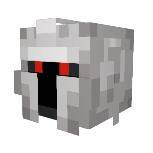 Xqr0th Minecraft avatar head, 3D render