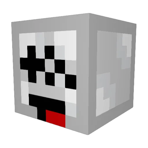 XqueiKi Minecraft avatar head, 3D render