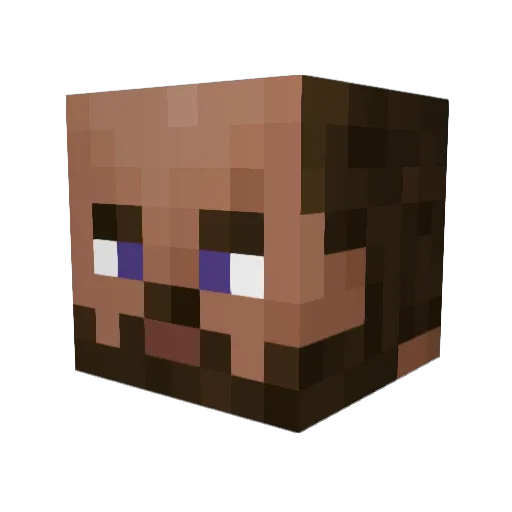 Xqwizzle Minecraft avatar head, 3D render