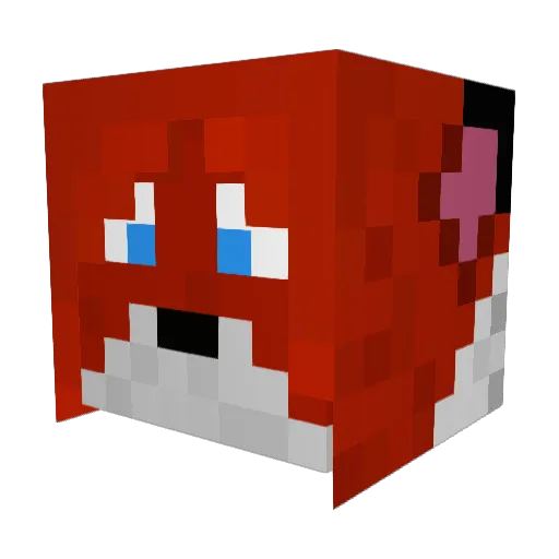 Xr1kuX Minecraft avatar head, 3D render