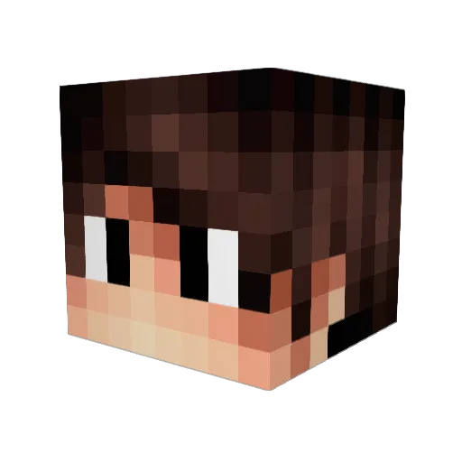 Xr33d Minecraft avatar head, 3D render