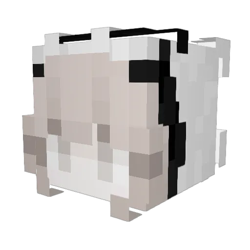 XrZero_ Minecraft avatar head, 3D render