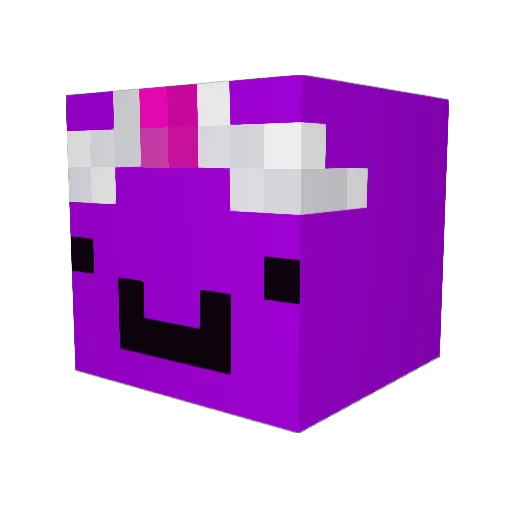 XrZeyrou Minecraft avatar head, 3D render