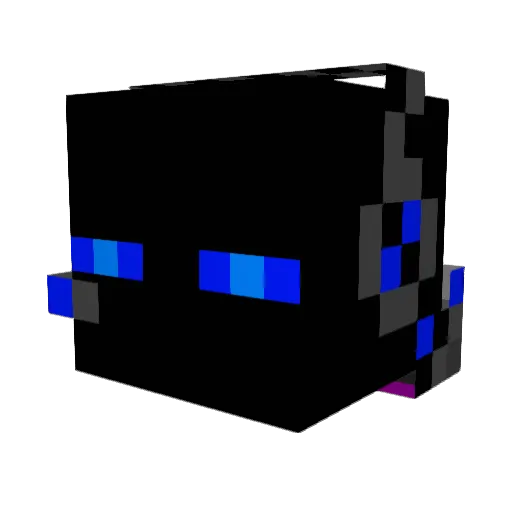 Xraa Minecraft avatar head, 3D render