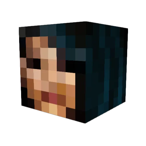 XrayEnthusiast Minecraft avatar head, 3D render