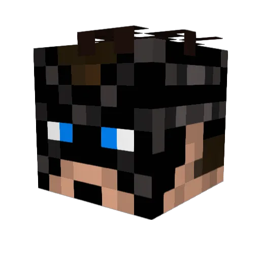 XrayGeorge Minecraft avatar head, 3D render