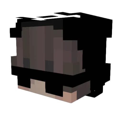 XrayPizza Minecraft avatar head, 3D render
