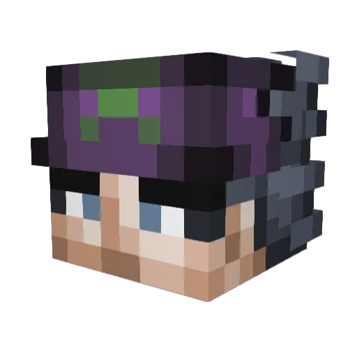 Xray_L0L Minecraft avatar head, 3D render