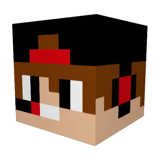 Xrayyy123 Minecraft avatar head, 3D render
