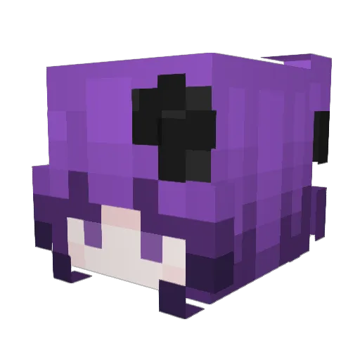 Xrene_ Minecraft avatar head, 3D render