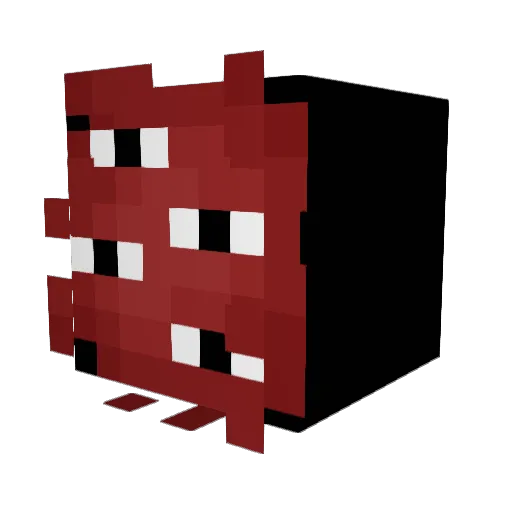 Xrenko_ Minecraft avatar head, 3D render
