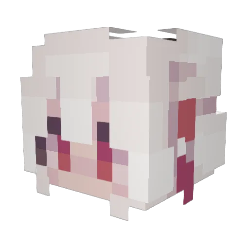 Xrime_ Minecraft avatar head, 3D render