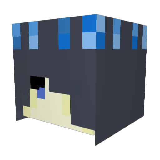 Xroniel Minecraft avatar head, 3D render