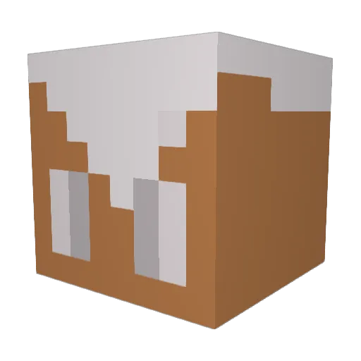 Xros_Zero Minecraft avatar head, 3D render