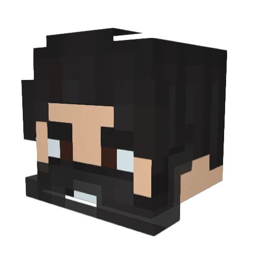 XrossTheory Minecraft avatar head, 3D render