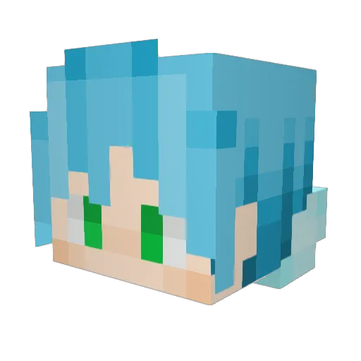 Xsavvier Minecraft avatar head, 3D render
