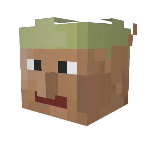 XscubasteveX Minecraft avatar head, 3D render