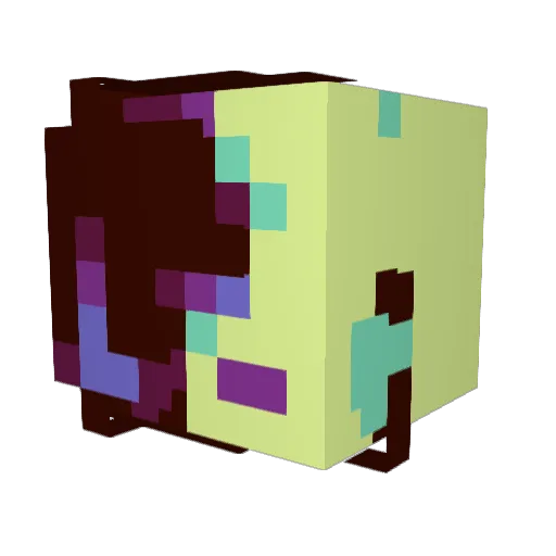 Xshooter12 Minecraft avatar head, 3D render